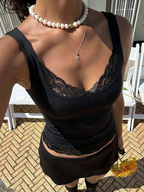 גופייה בשילוב תחרה - גאליס