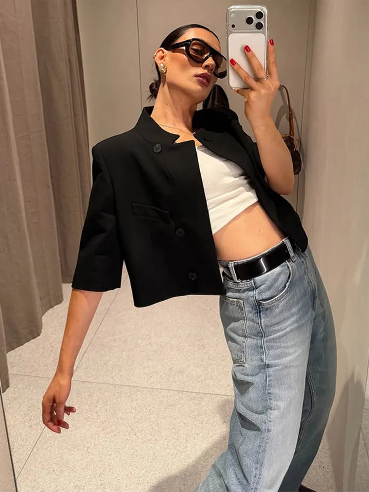 בלייזר קרופ קצר - נדיה