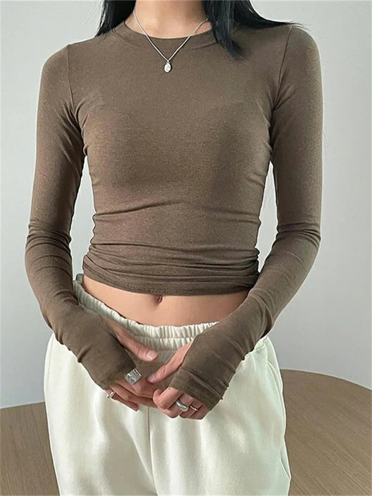 חולצת בייסיק כפפה - לני