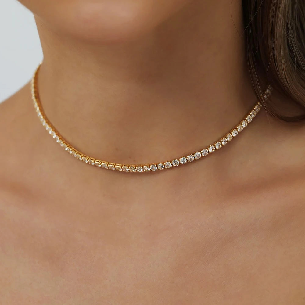 שרשרת מואסנייט תאי 925