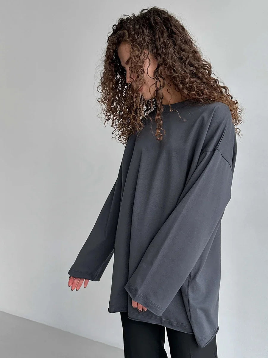 חולצת אוברסייז ארוכה - אוראל