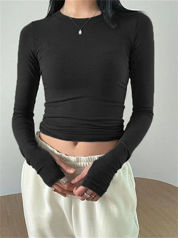 חולצת בייסיק כפפה - לני